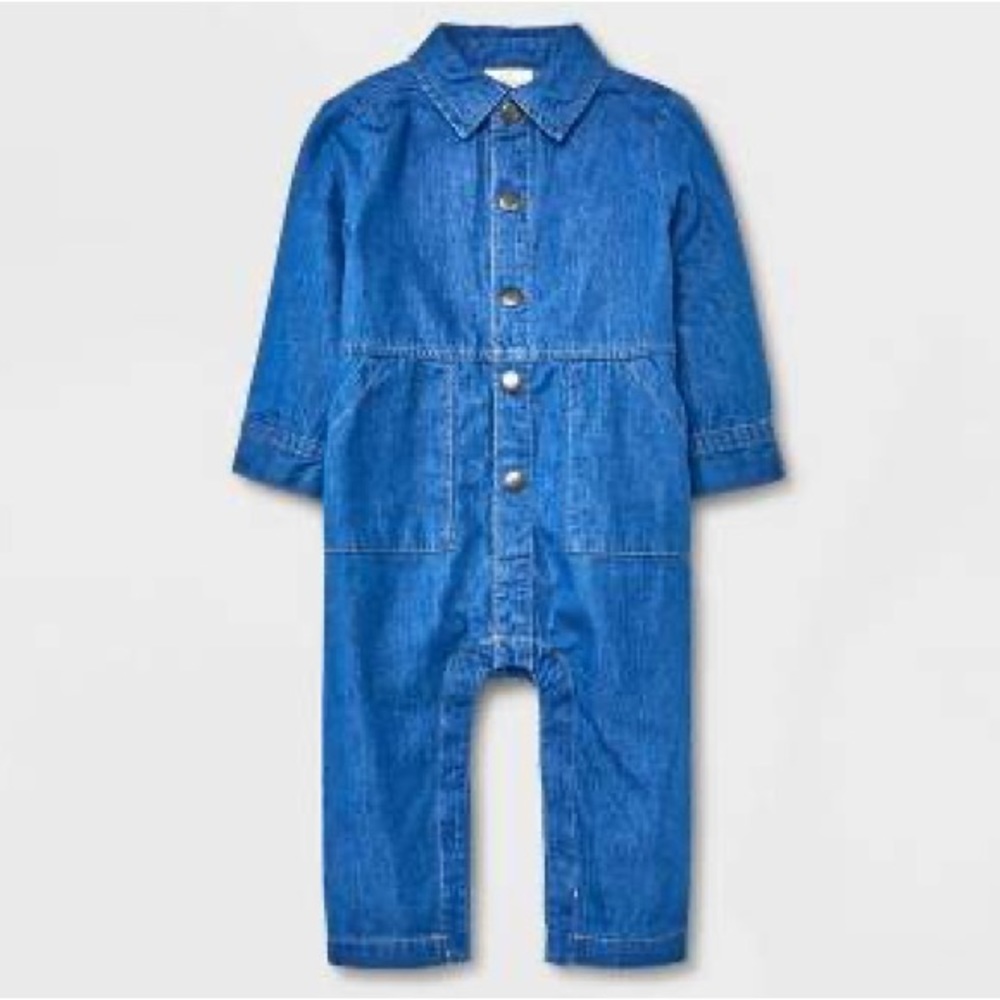 NWOT Cat & Jack Denim Onesie